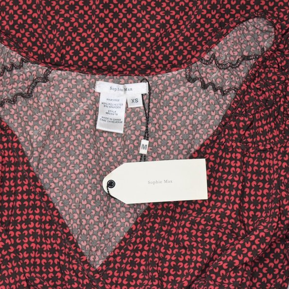 Sophie Max Boho Bell Sleeve Tunic Top Size XS NWT - Picture 4 of 11